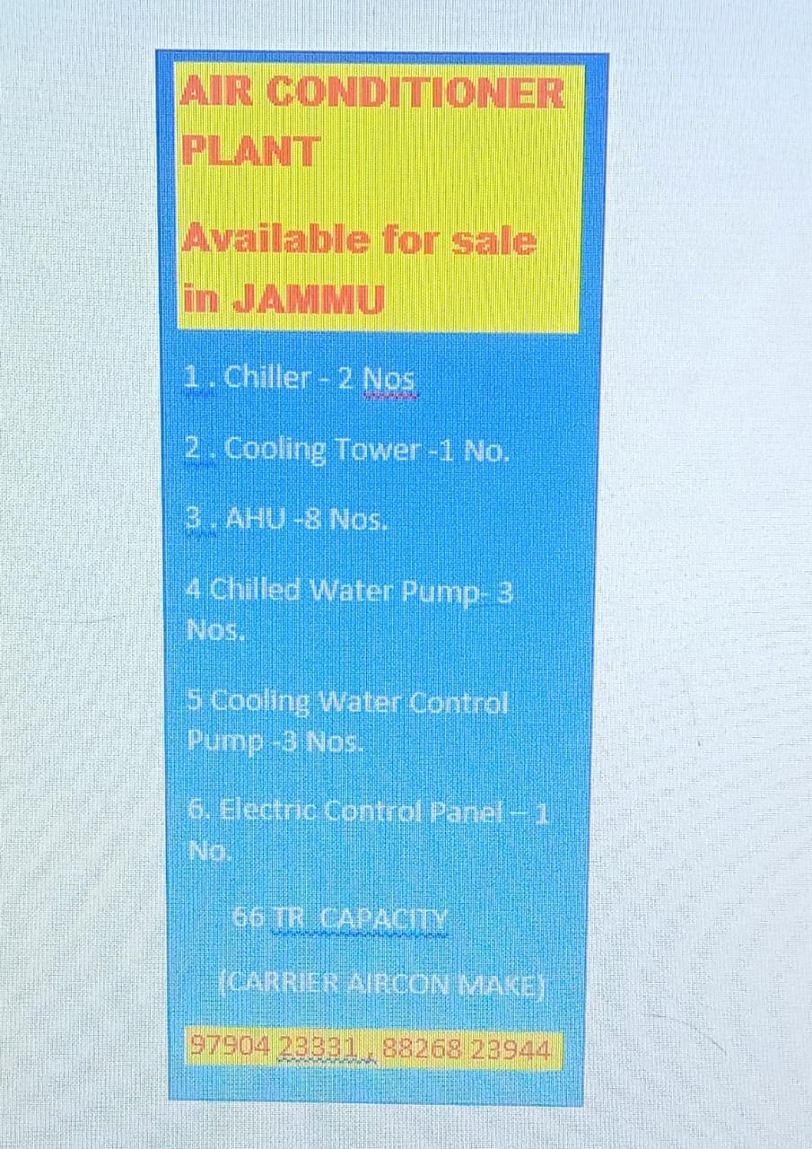 Air conditioner plant for sale